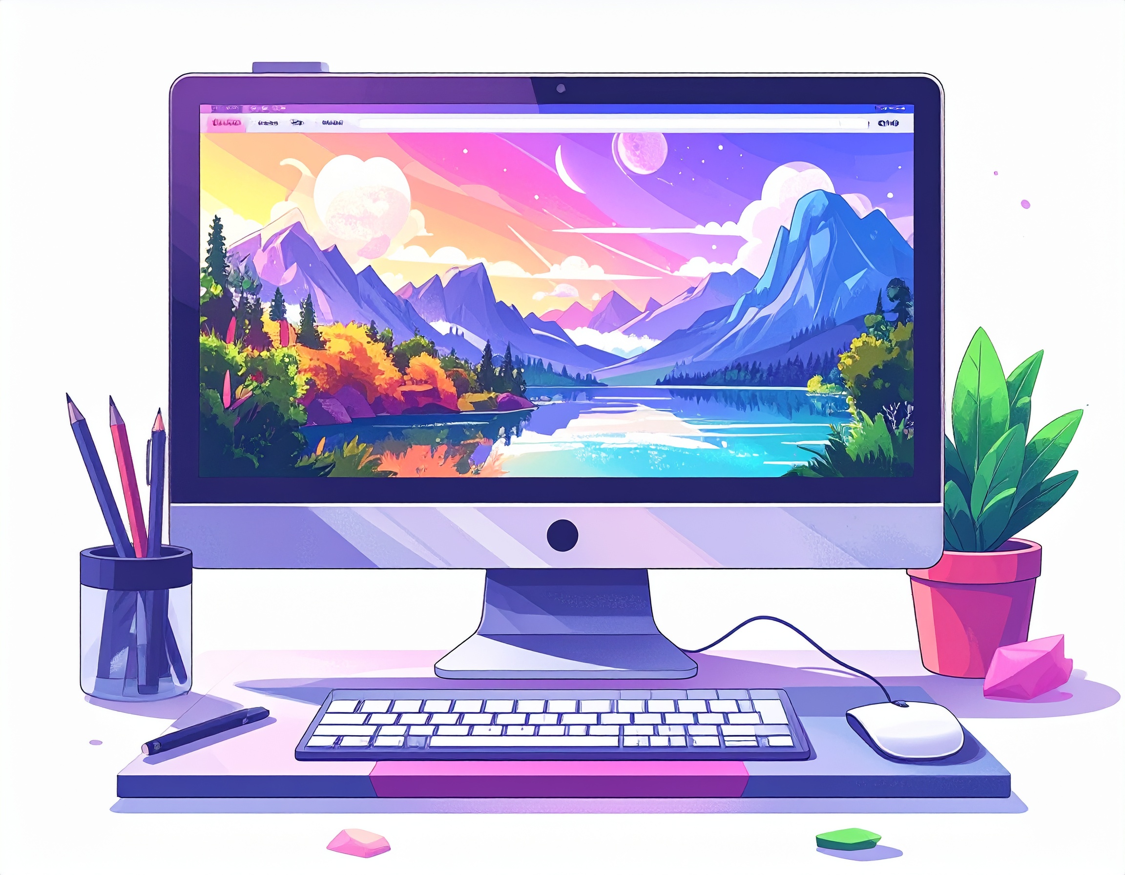 firefly formulate an image for a website showing a website in front of the screen; illustrati 324019